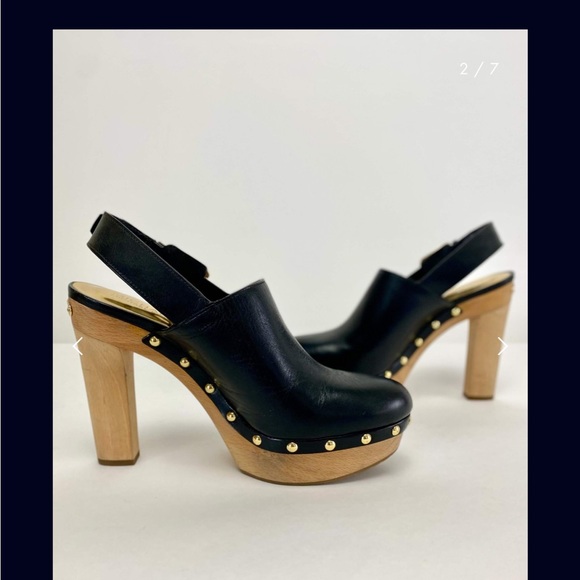 Michael Kors Black Claudia Slingback Clog Size 8.5 - Picture 5 of 5